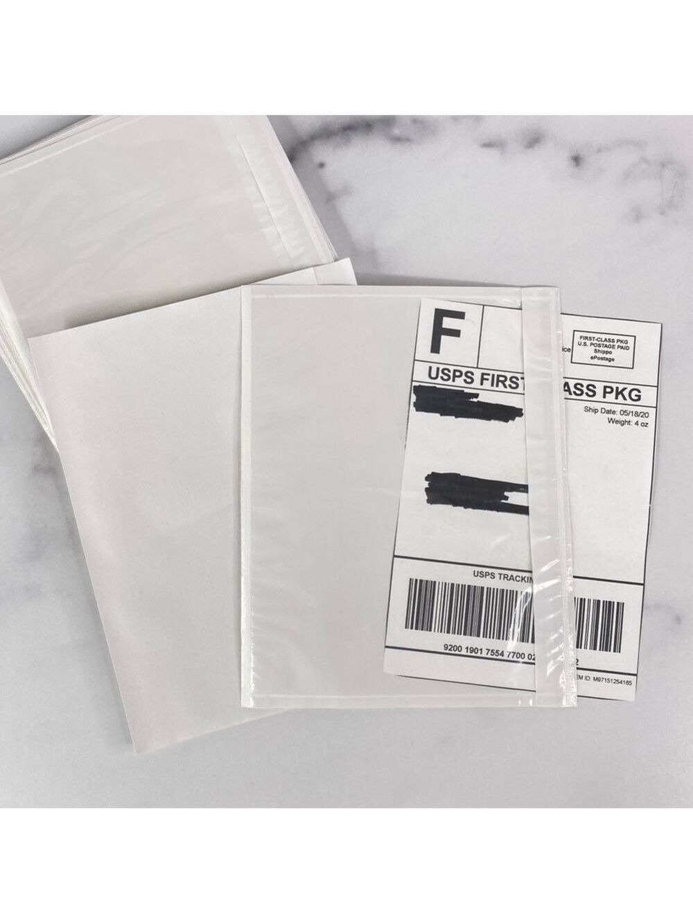 50 (7.5 X 5.5) Clear Postage Invoice Label Pockets PRICE IS FIRM - Picture 7 of 8